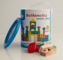 Cuburi de lemn cutie pentru matematica